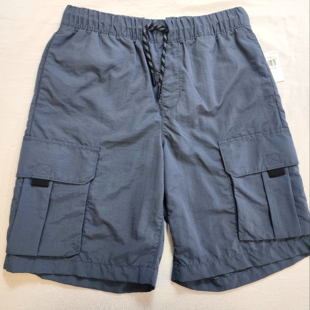 Old Navy Boy's Blue Cargo Style Drawstring Shorts, sz 14/16